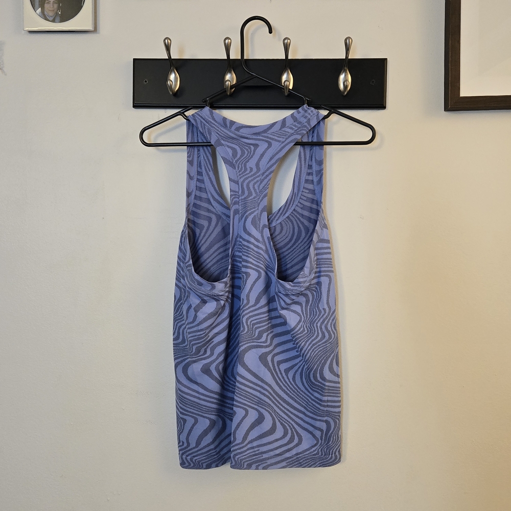 Blue Patterned Tank Top - Picture 6 of 8